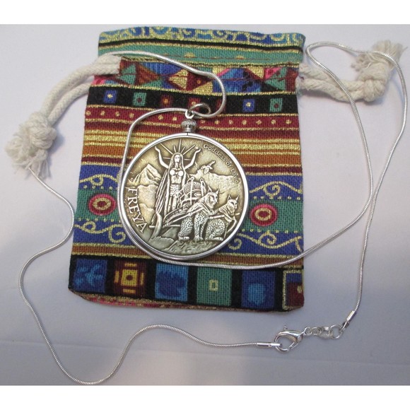 NEW-Norse Gods Freya & Odin Necklace, Two Necklaces in One - Picture 6 of 7